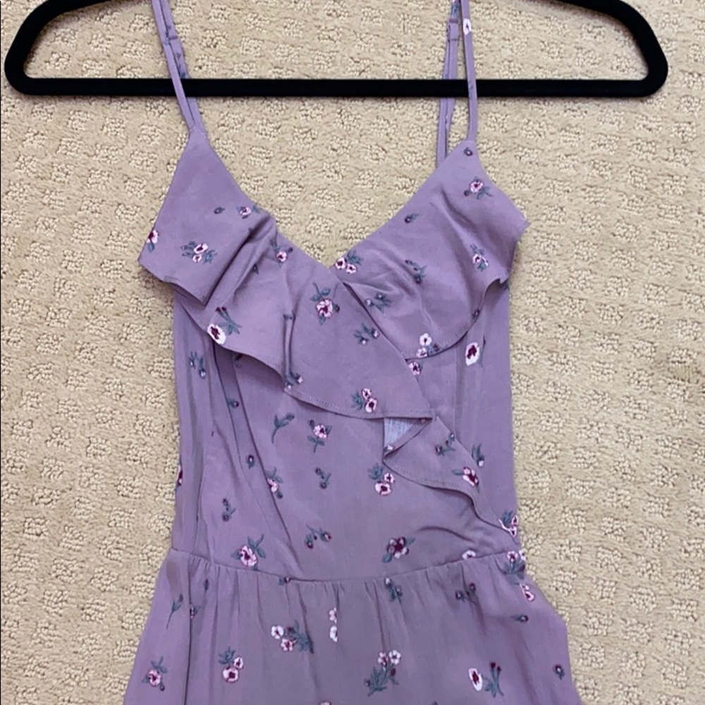 Purple floral summer dress - Picture 3 of 4